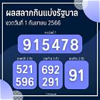 ผลออกสลากรางวัล